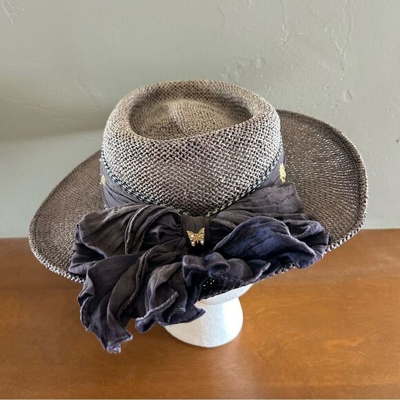 Dixie J Designs El Centro Novelty Golf Raffia Hat - Picture 2 of 11